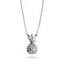 Pina colada | Argent sterling .925 | Collier fermoir infini cristal ananas